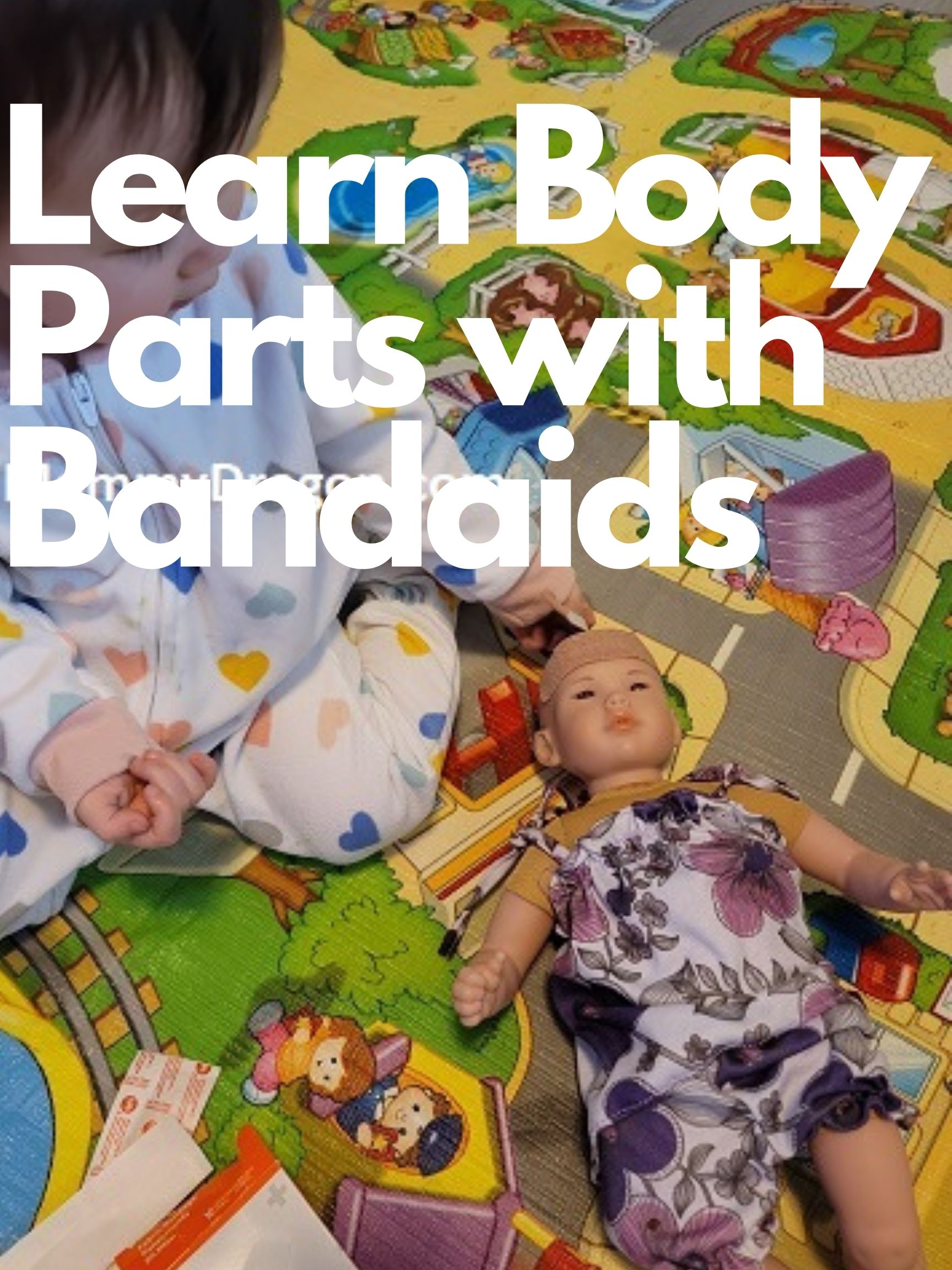 Learn Body Parts with Bandaids Chinese