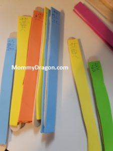 Color Sorting with Popsicle Sticks Chinese