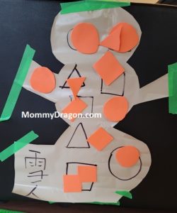 Learn Shapes Sticky Snowman Chinese