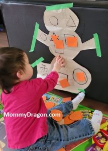 Learn Shapes Sticky Snowman Chinese